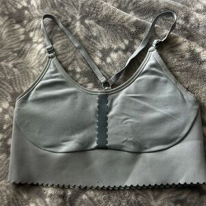 Light Blue Yoga sports bra